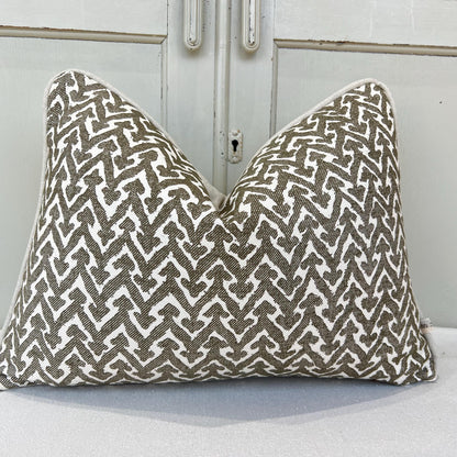 Cushions Made In Fermoie Rabanna Dark Khaki Cotton Decorative Sofa Throw Pillow Cover