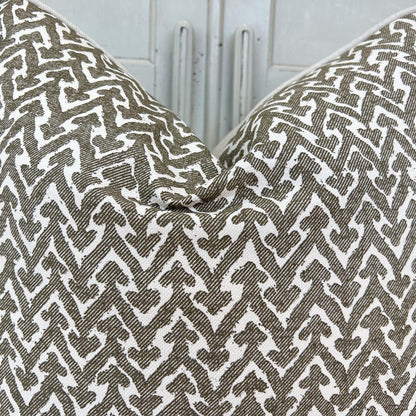 Cushions Made In Fermoie Rabanna Dark Khaki Cotton Decorative Sofa Throw Pillow Cover