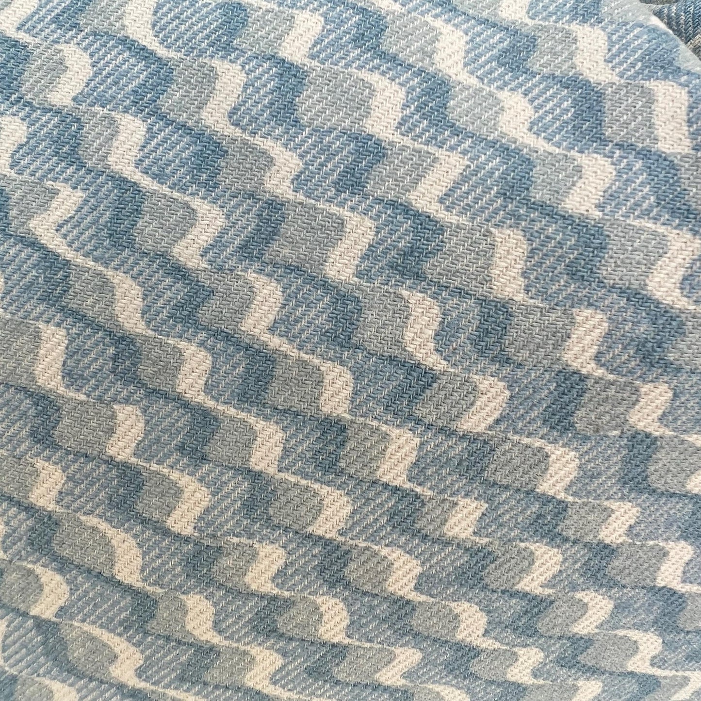 Cushions Made In Fermoie Ruffle Blue Cotton Decorative Sofa Throw Pillow Cover