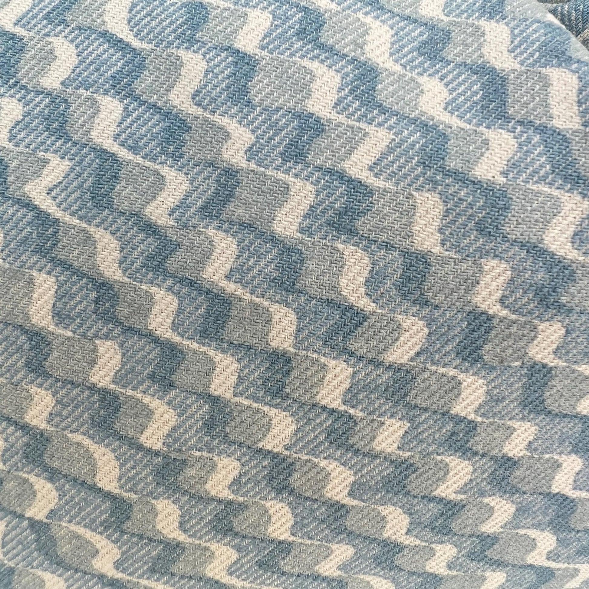 Cushions Made In Fermoie Ruffle Blue Cotton Decorative Sofa Throw Pillow Cover