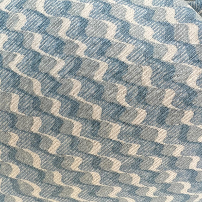 Cushions Made In Fermoie Ruffle Blue Cotton Decorative Sofa Throw Pillow Cover