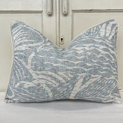 Cushions Made In Fermoie Savernake Linen Luxury Designer Decorative Pale Blue Cushion Pillow Throw Cover