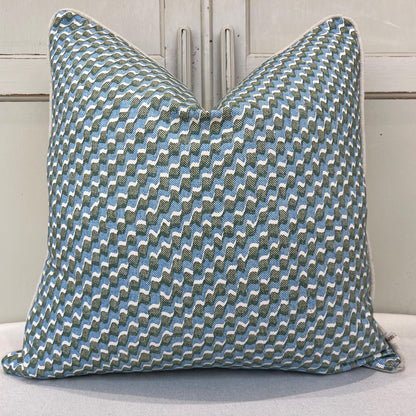 Cushions Made In Fermoie Ruffle Blue Green Cotton Decorative Sofa Throw Pillow Cover