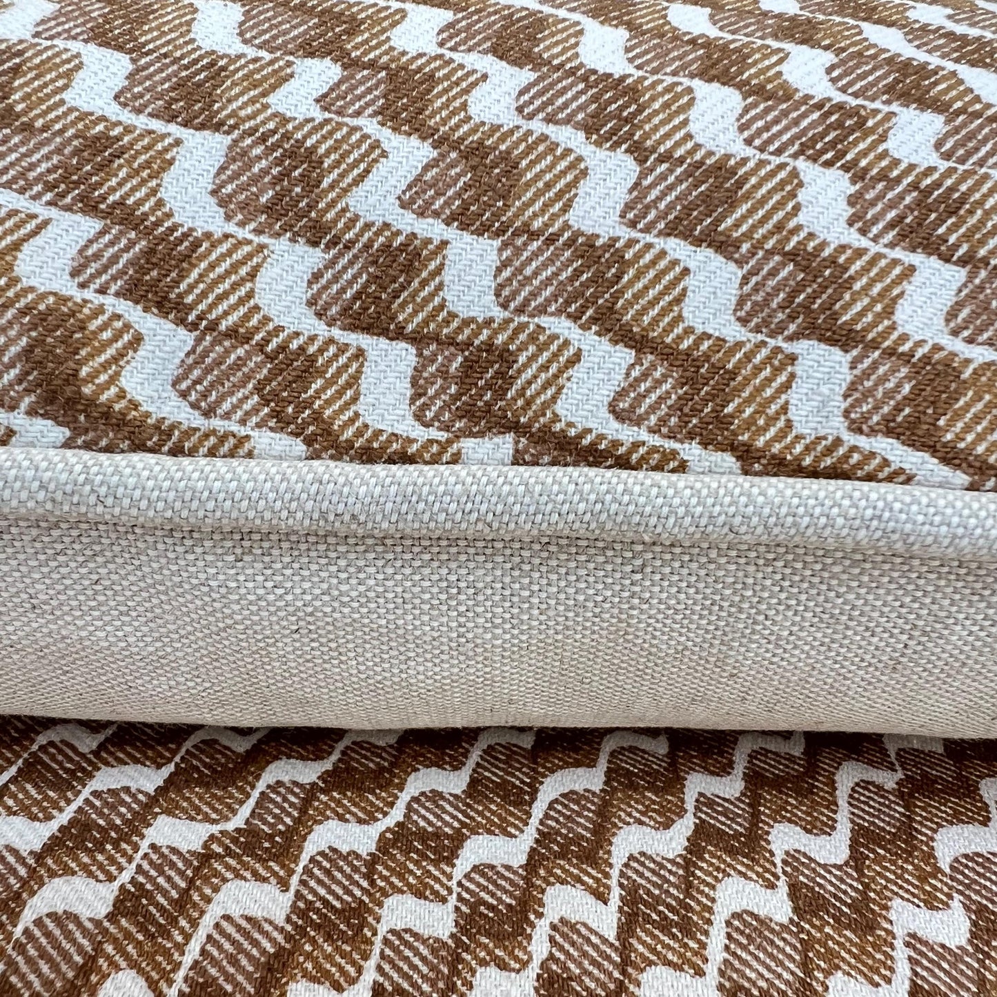 Cushions Made In Fermoie Ruffle Brown Beige Cotton Decorative Sofa Throw Pillow Cover