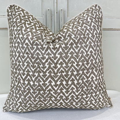 Cushions Made In Fermoie Rabanna Dark Khaki Cotton Decorative Sofa Throw Pillow Cover
