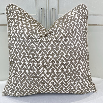 Cushions Made In Fermoie Rabanna Dark Khaki Cotton Decorative Sofa Throw Pillow Cover