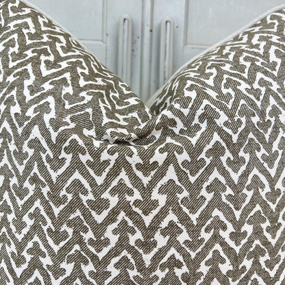 Cushions Made In Fermoie Rabanna Dark Khaki Cotton Decorative Sofa Throw Pillow Cover