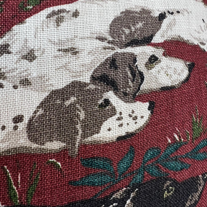Schumacher Luxury Designer Pointers Burgundy Cushion Pillow Cover