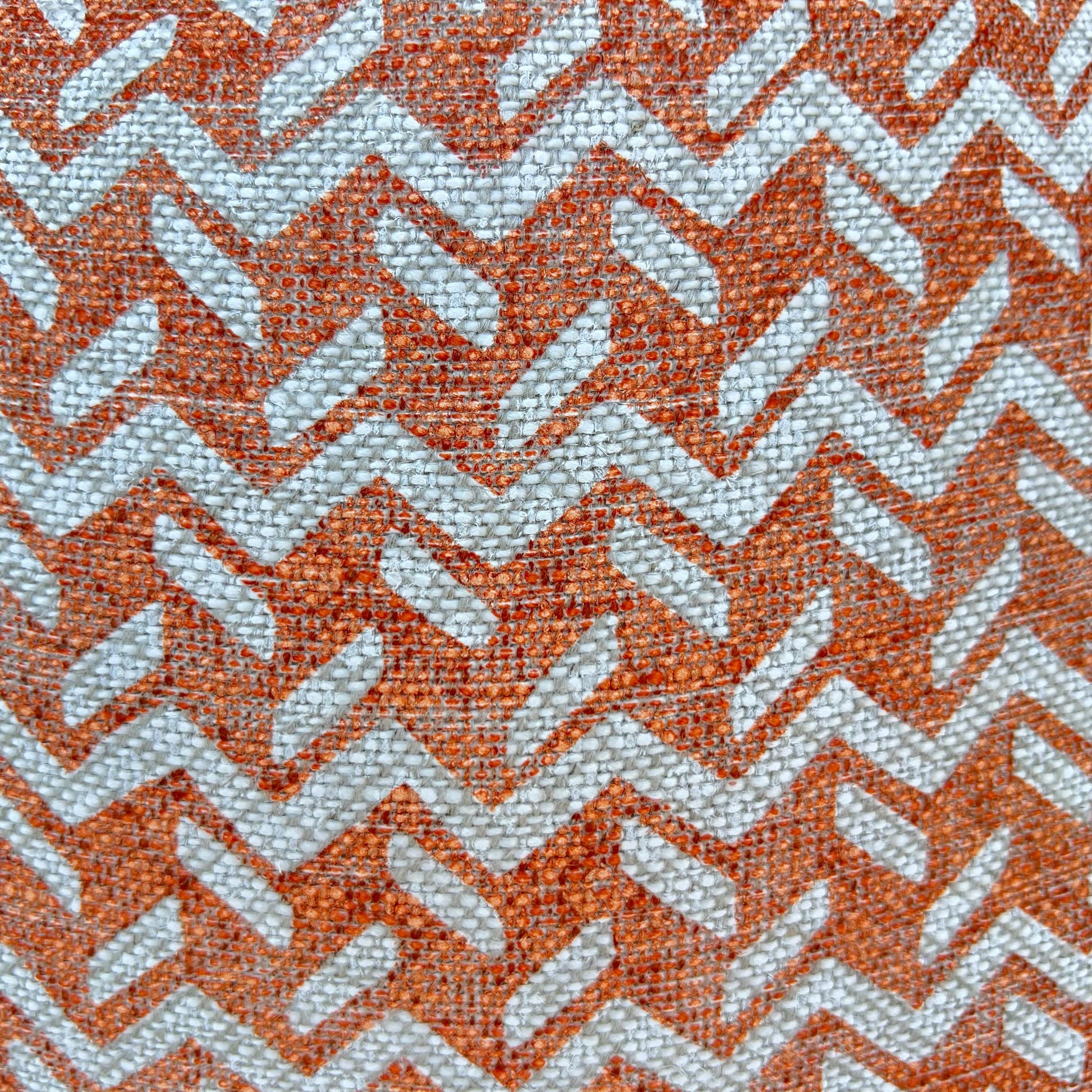 Fermoie Chiltern Luxury Designer Decorative Neutral Orange Linen Cushion Pillow Throw Cover