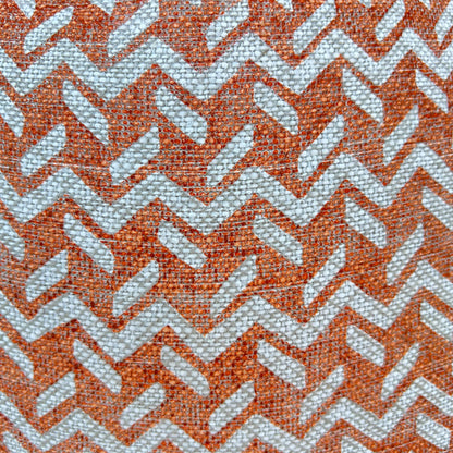 Fermoie Chiltern Luxury Designer Decorative Neutral Orange Linen Cushion Pillow Throw Cover