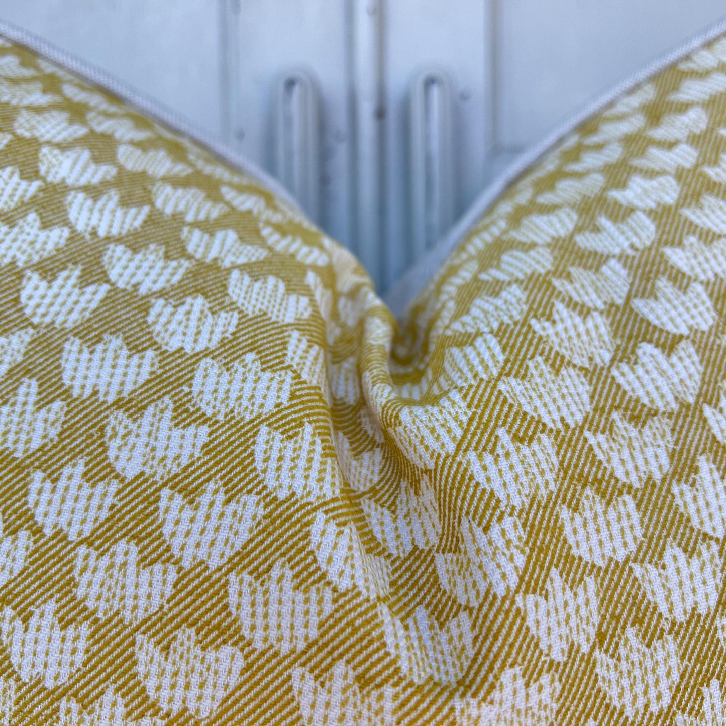 Cushions Made In Fermoie Eythorne Luxury Yellow Neutral Cotton Cushion Pillow Throw Cover