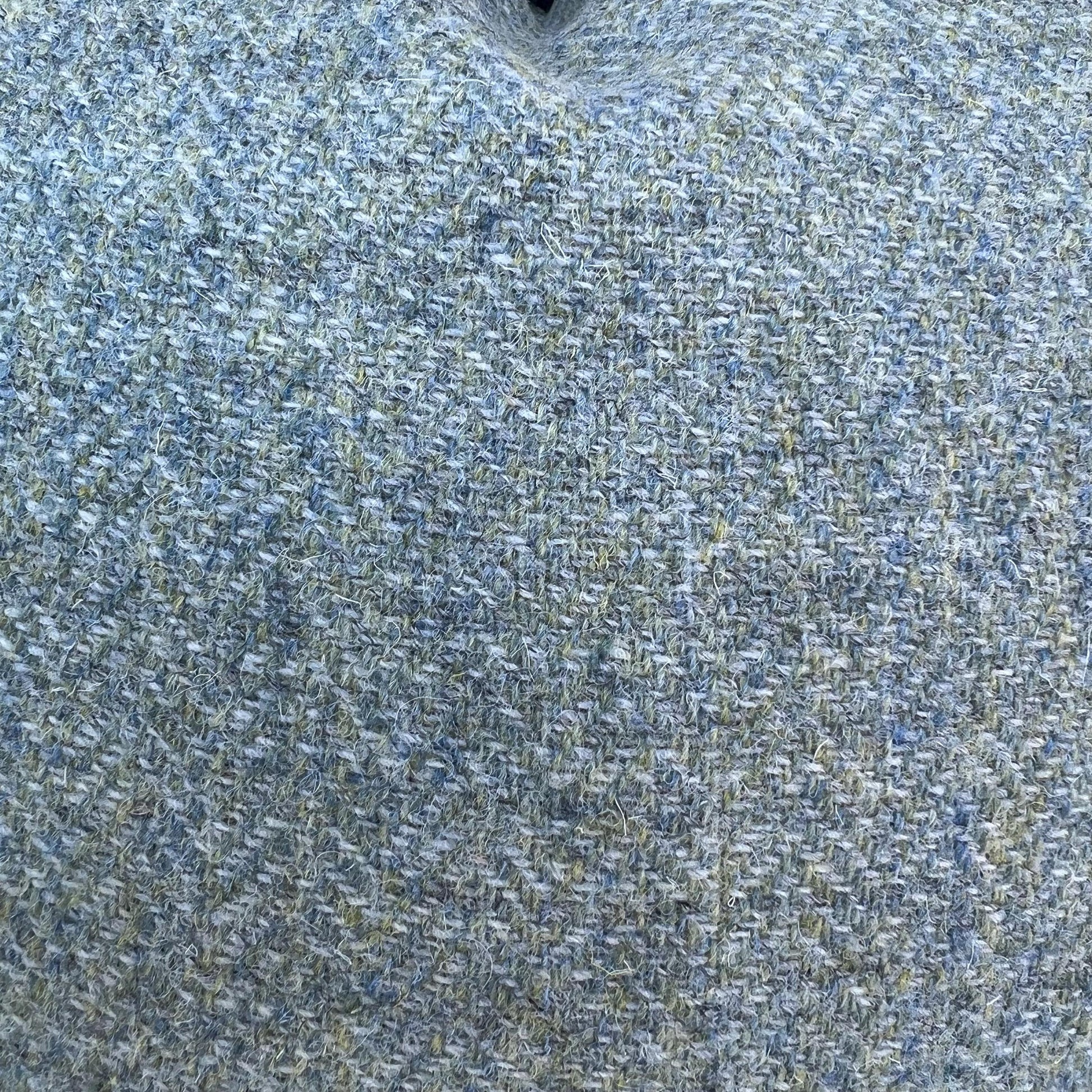 Harris Tweed Luxury Designer Soft Green Double Sided Fringe Wool Cushion Sofa Throw Pillow