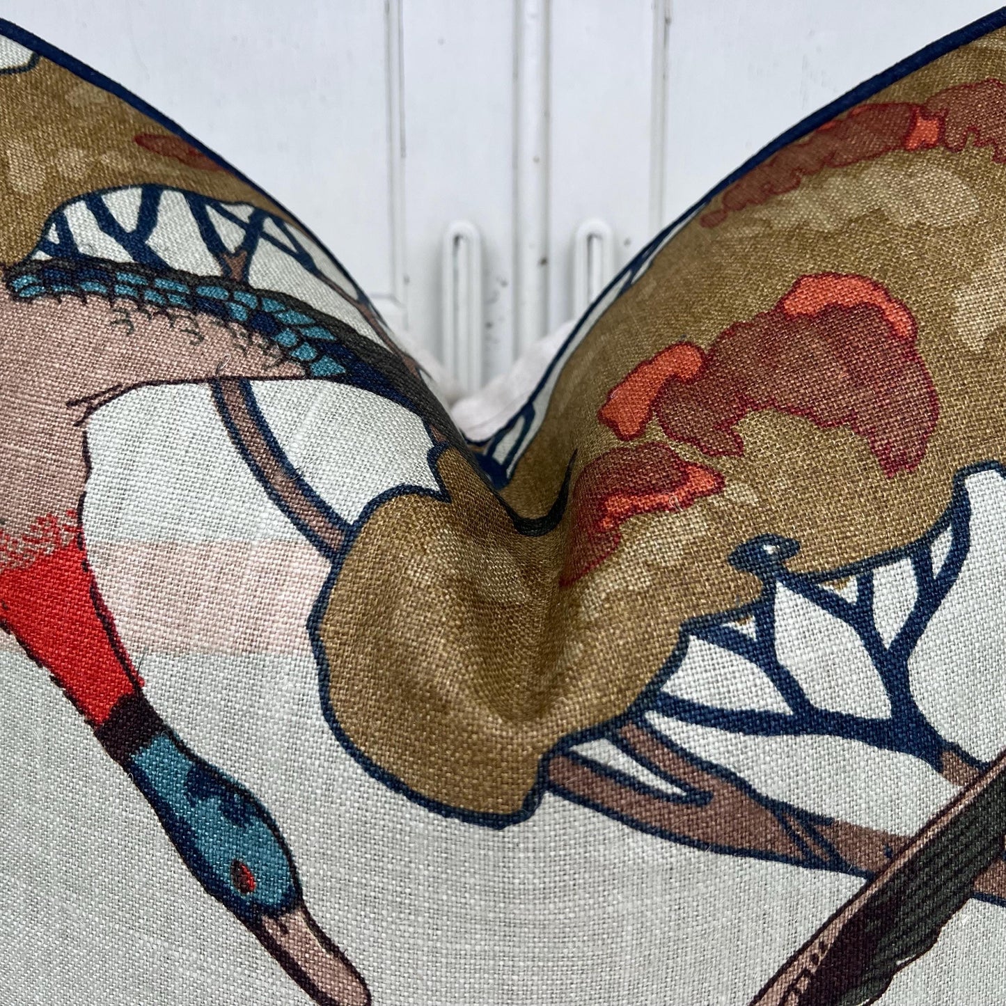 Mulberry Flying Ducks Sky Moss Luxury Designer Decorative Cushion Pillow Cover