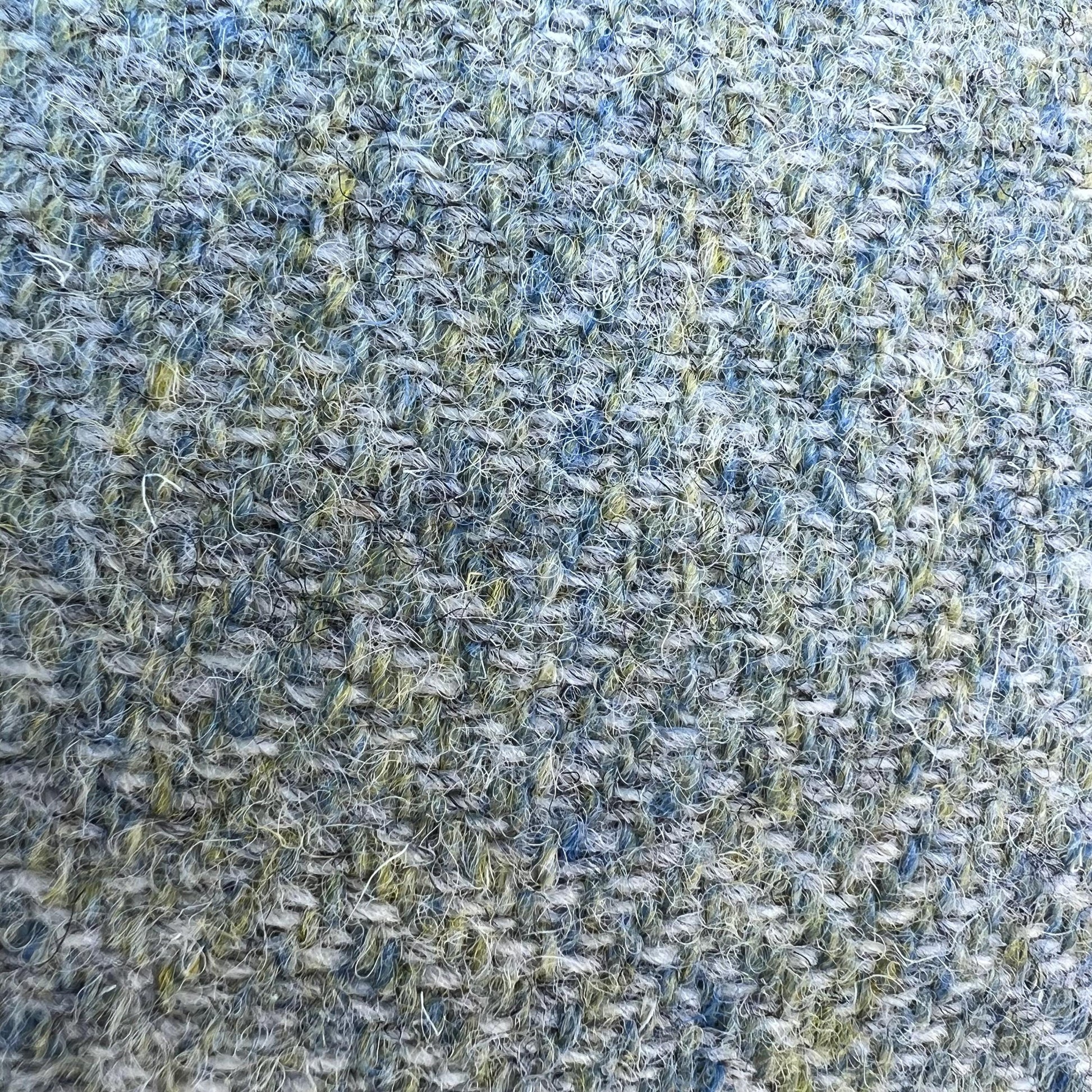 Harris Tweed Luxury Designer Soft Green Double Sided Fringe Wool Cushion Sofa Throw Pillow