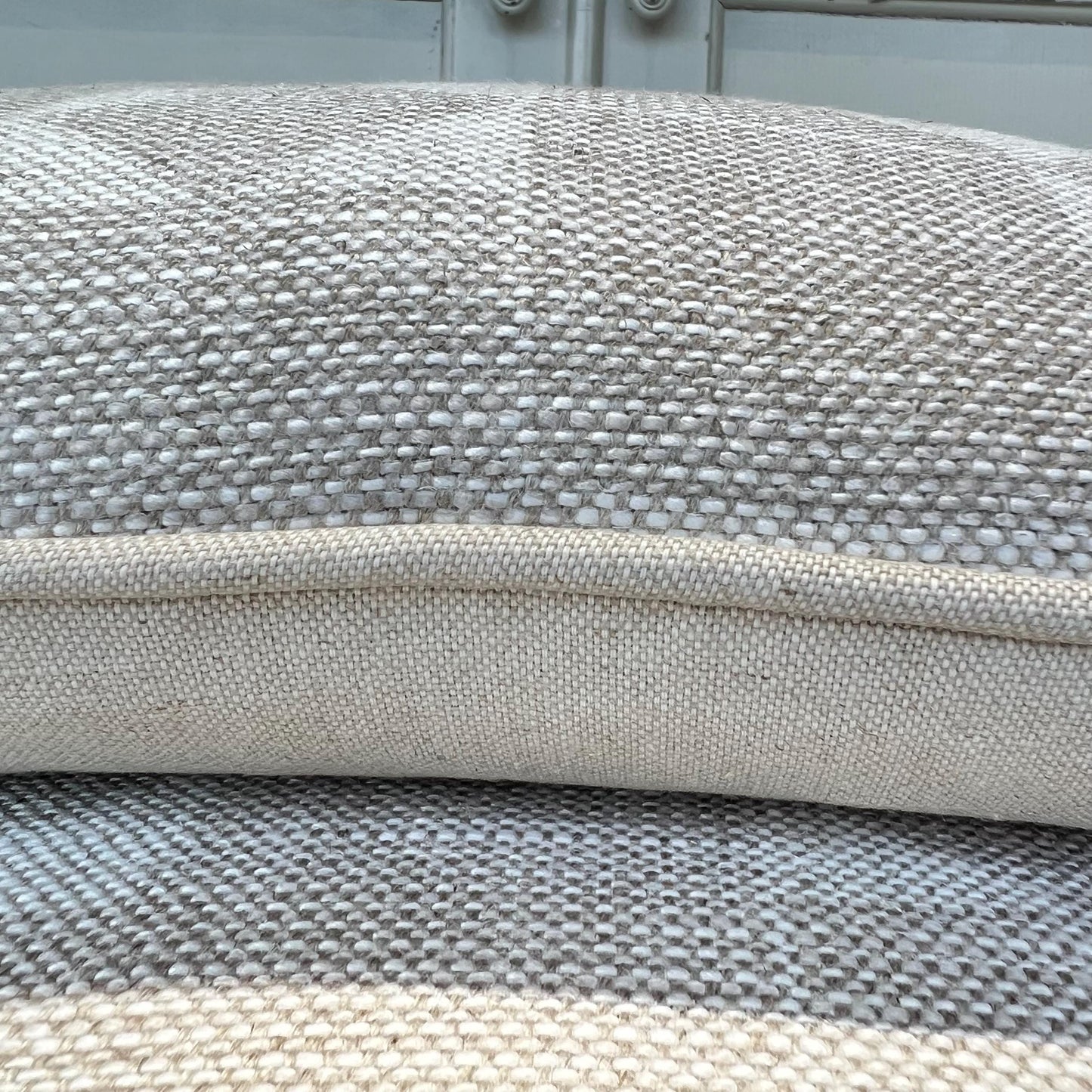 Cushions Made In Fermoie Flag Decorative Light Beige Neutral Linen Cushion Pillow Throw Cover