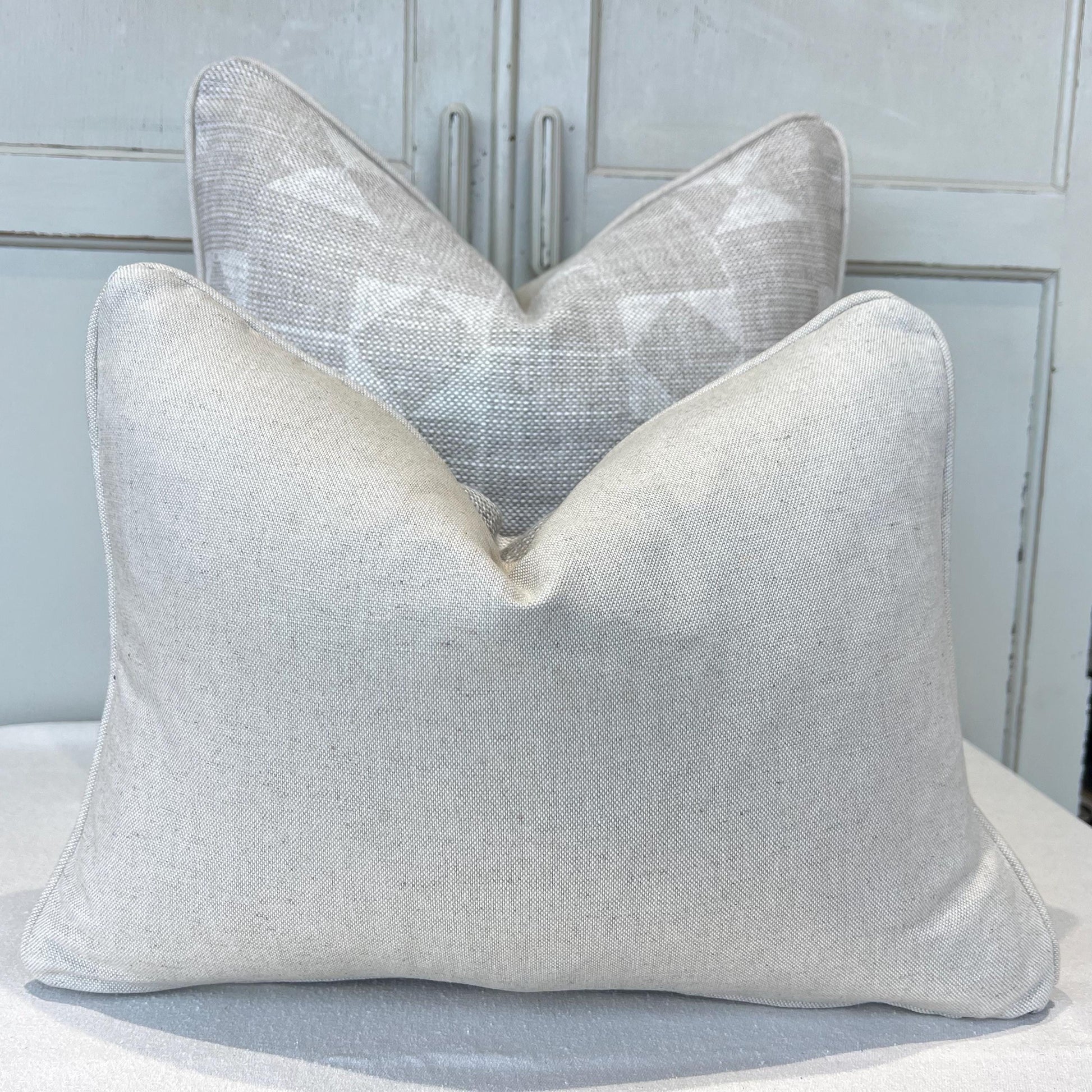 Cushions Made In Fermoie Flag Decorative Light Beige Neutral Linen Cushion Pillow Throw Cover