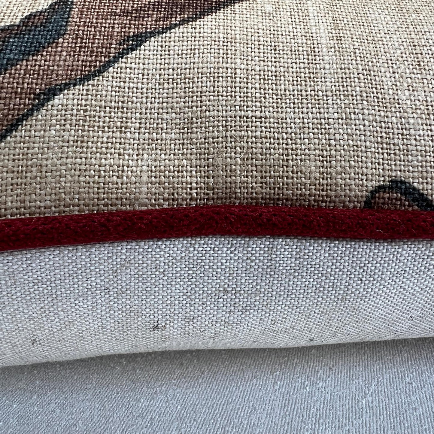 Mulberry Flying Ducks Lumbar Camel Grey Luxury Designer Decorative Cushion Pillow Cover