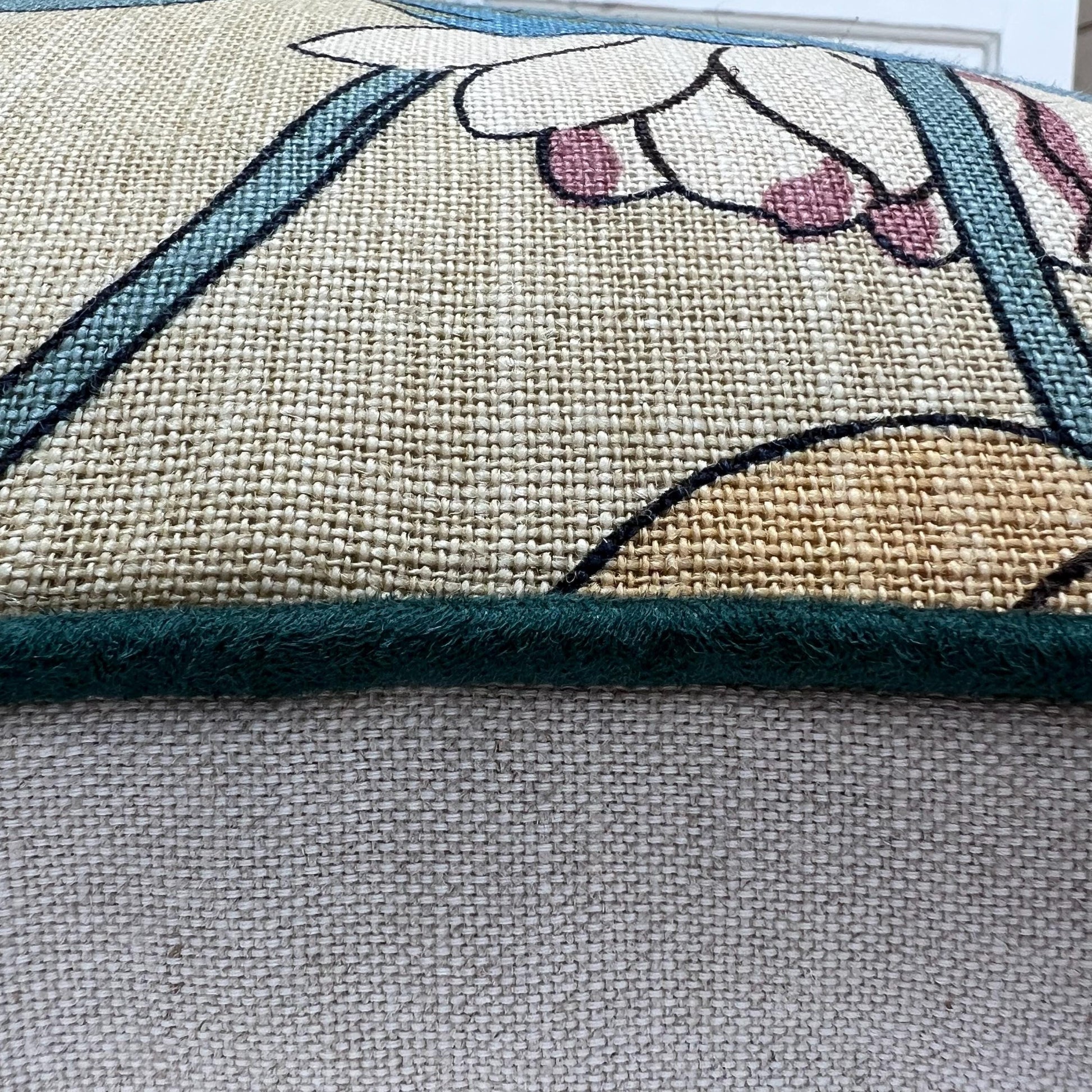 GP & J Baker Nympheus Taupe Beige Luxury Designer Linen Decorative Cushion Throw Pillow Cover