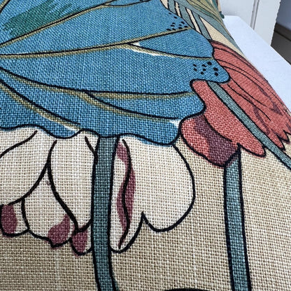 GP & J Baker Nympheus Taupe Beige Luxury Designer Linen Decorative Cushion Throw Pillow Cover