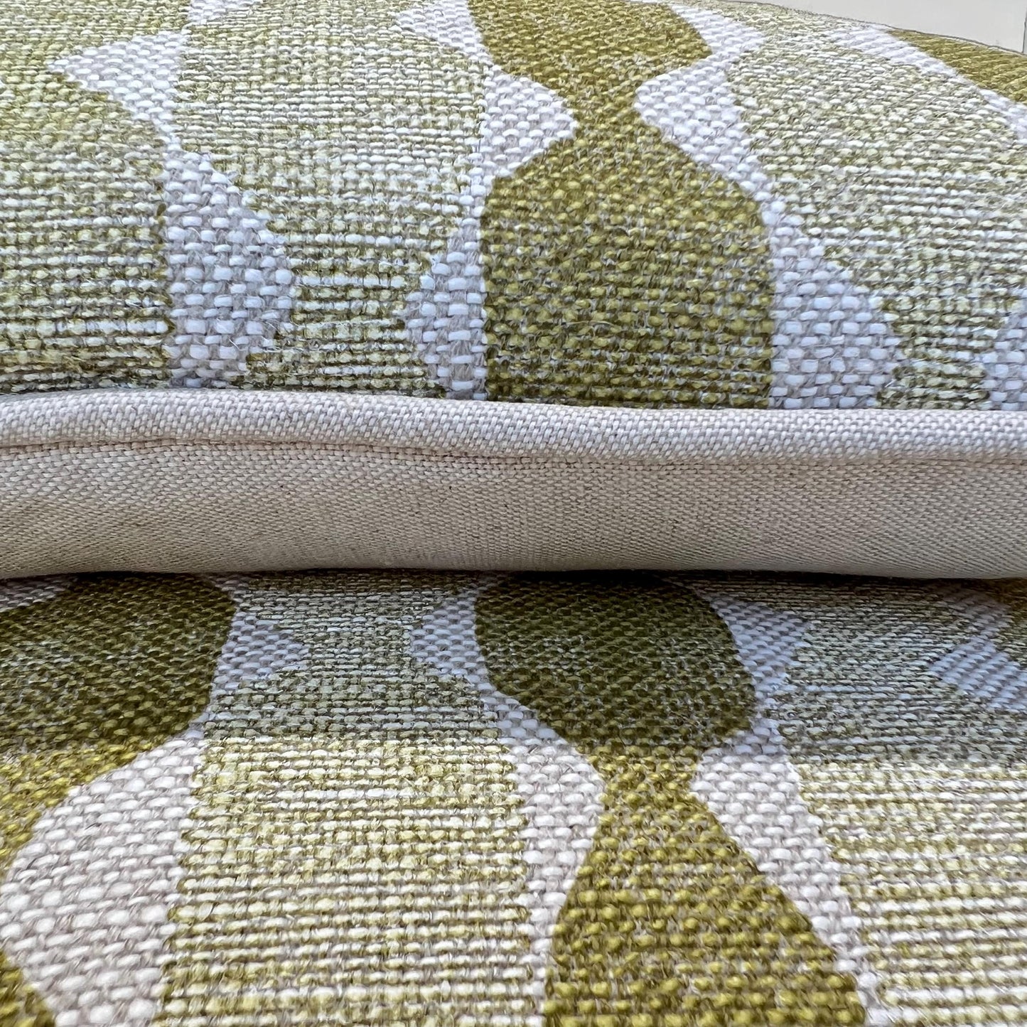 Fermoie Whittle Luxury Designer Decorative Green Linen Cushion Pillow Throw Cover