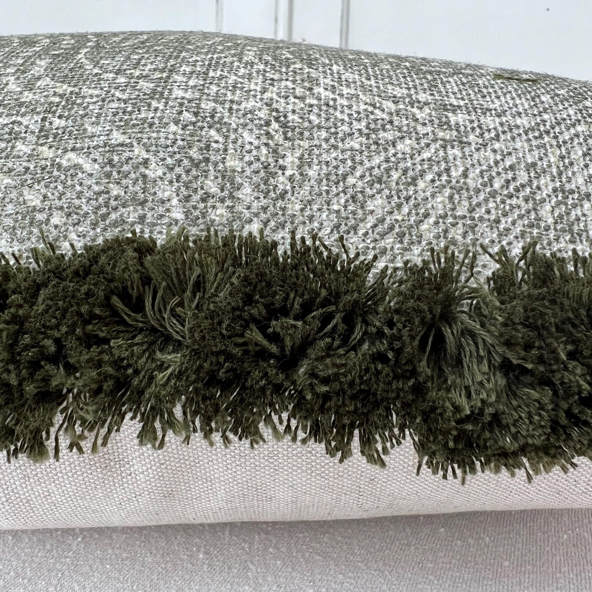 Fermoie Cloud Luxury Designer Decorative Olive Green Linen Cushion Pillow Throw Cover