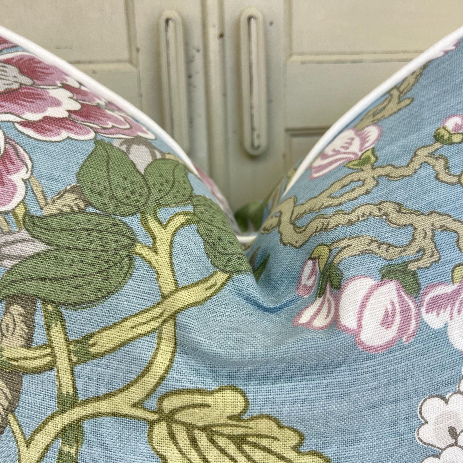 GP & Baker Magnolia Luxury Designer Lilac Blue Green Decorative Cushion Pillow Throw Cover