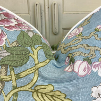 GP & Baker Magnolia Luxury Designer Lilac Blue Green Decorative Cushion Pillow Throw Cover