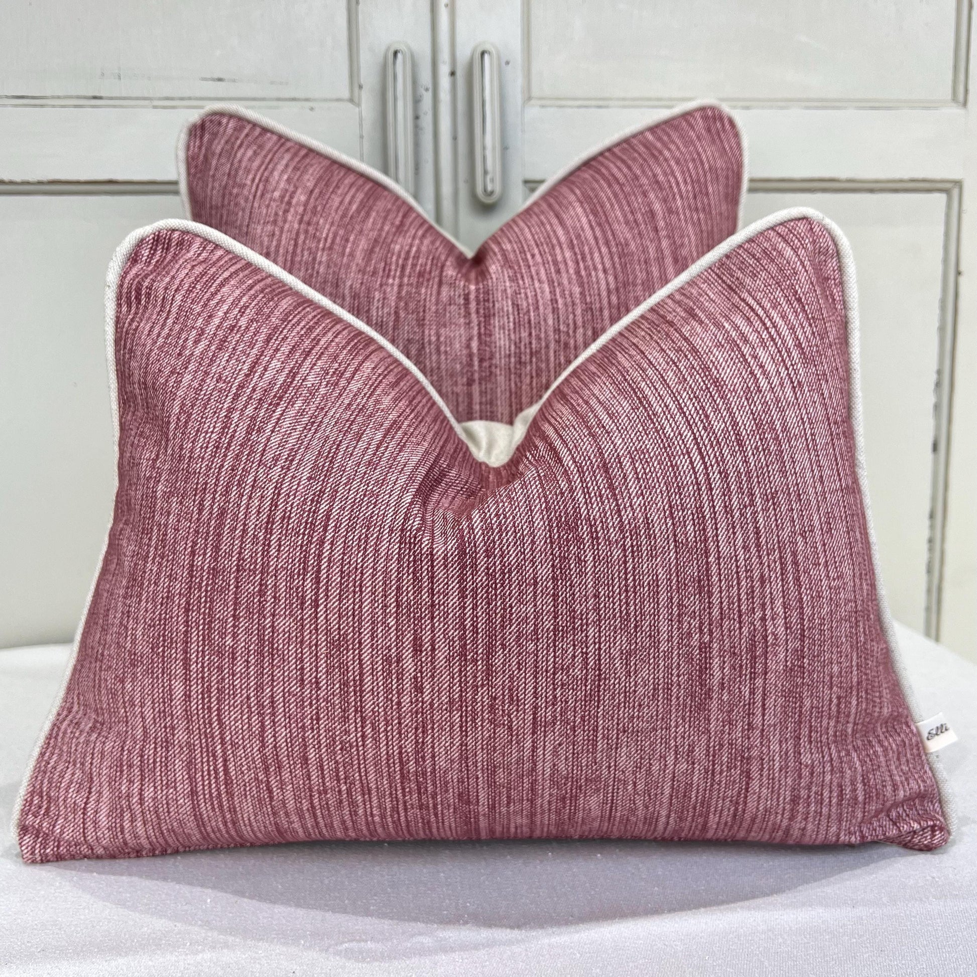 Cushions Made In Fermoie Strie Luxury Designer Decorative Burgundy Cotton Cushion Pillow Throw Cover