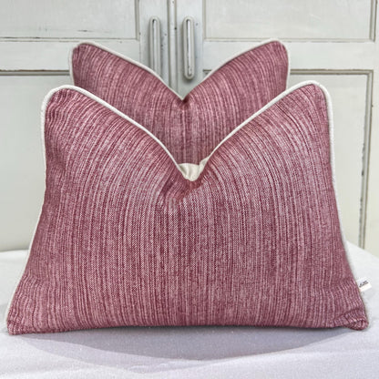 Cushions Made In Fermoie Strie Luxury Designer Decorative Burgundy Cotton Cushion Pillow Throw Cover