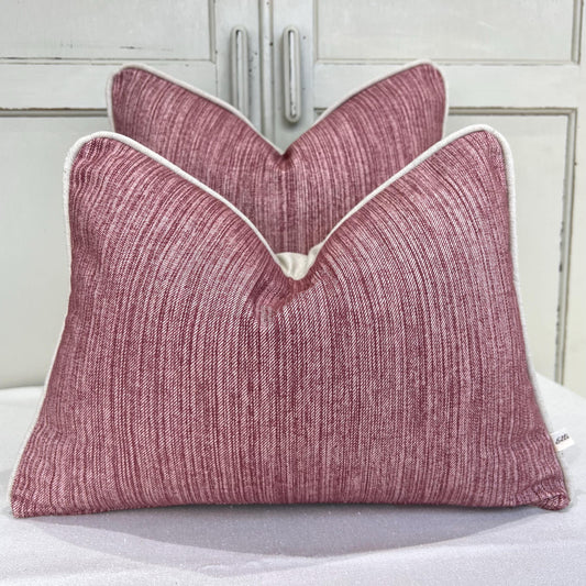 Cushions Made In Fermoie Strie Luxury Designer Decorative Burgundy Cotton Cushion Pillow Throw Cover
