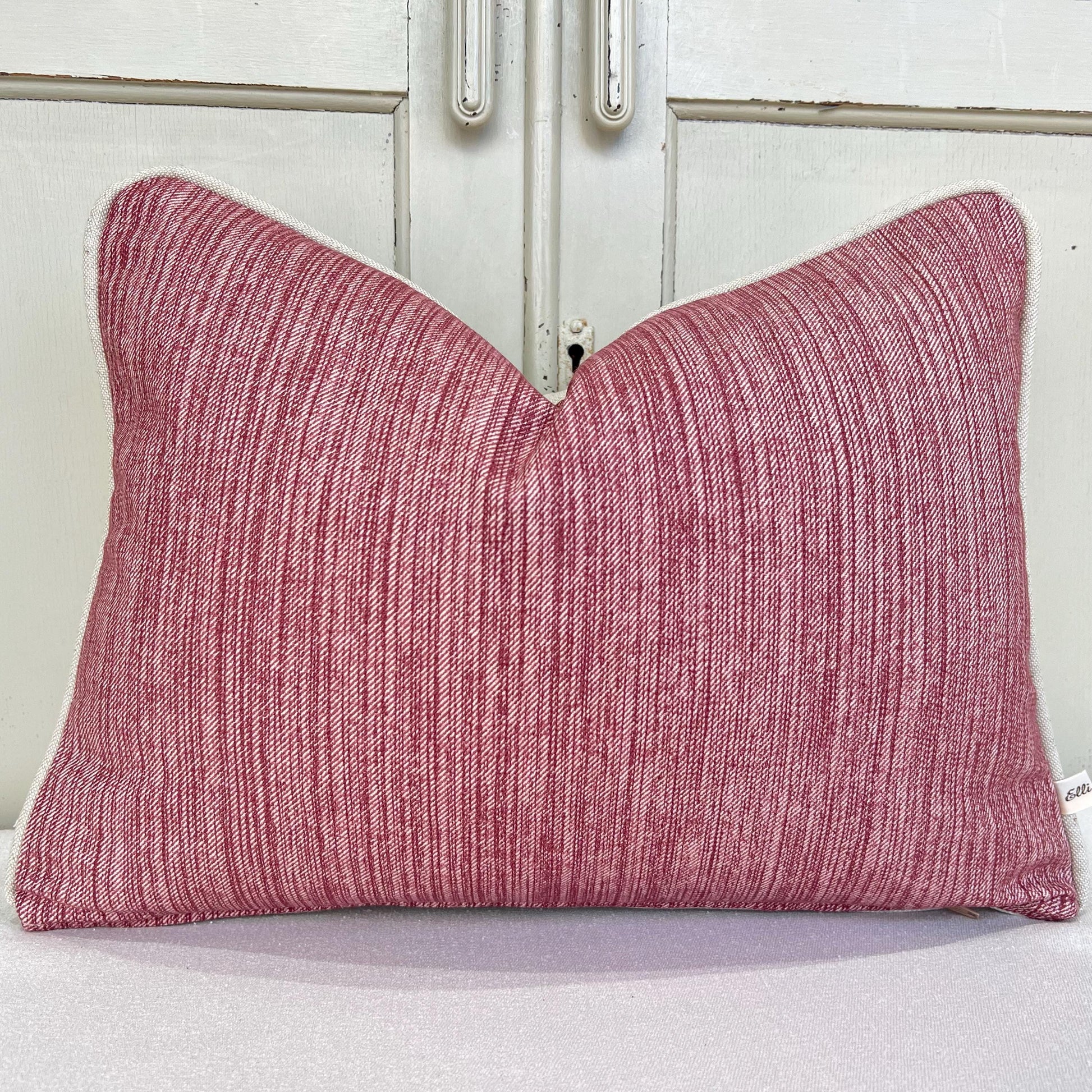 Cushions Made In Fermoie Strie Luxury Designer Decorative Burgundy Cotton Cushion Pillow Throw Cover