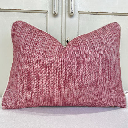 Cushions Made In Fermoie Strie Luxury Designer Decorative Burgundy Cotton Cushion Pillow Throw Cover