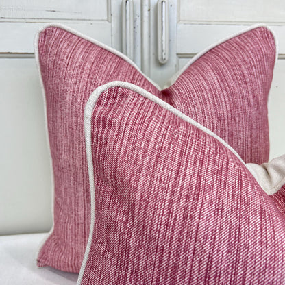 Cushions Made In Fermoie Strie Luxury Designer Decorative Burgundy Cotton Cushion Pillow Throw Cover