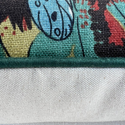 GP & J Baker Nympheus Blue Green Luxury Designer Linen Decorative Cushion Throw Pillow Cover