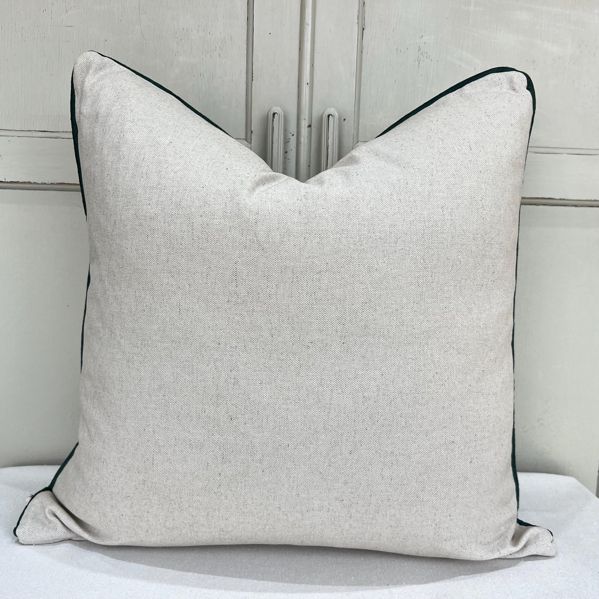 GP & J Baker Nympheus Taupe Beige Luxury Designer Linen Decorative Cushion Throw Pillow Cover