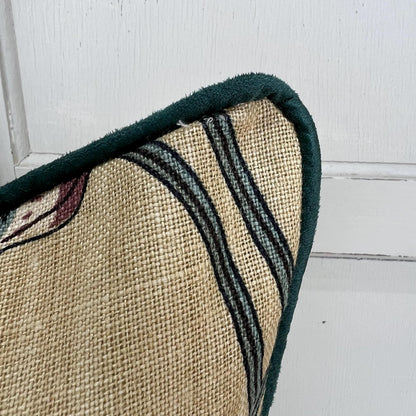 GP & J Baker Nympheus Taupe Beige Luxury Designer Linen Decorative Cushion Throw Pillow Cover