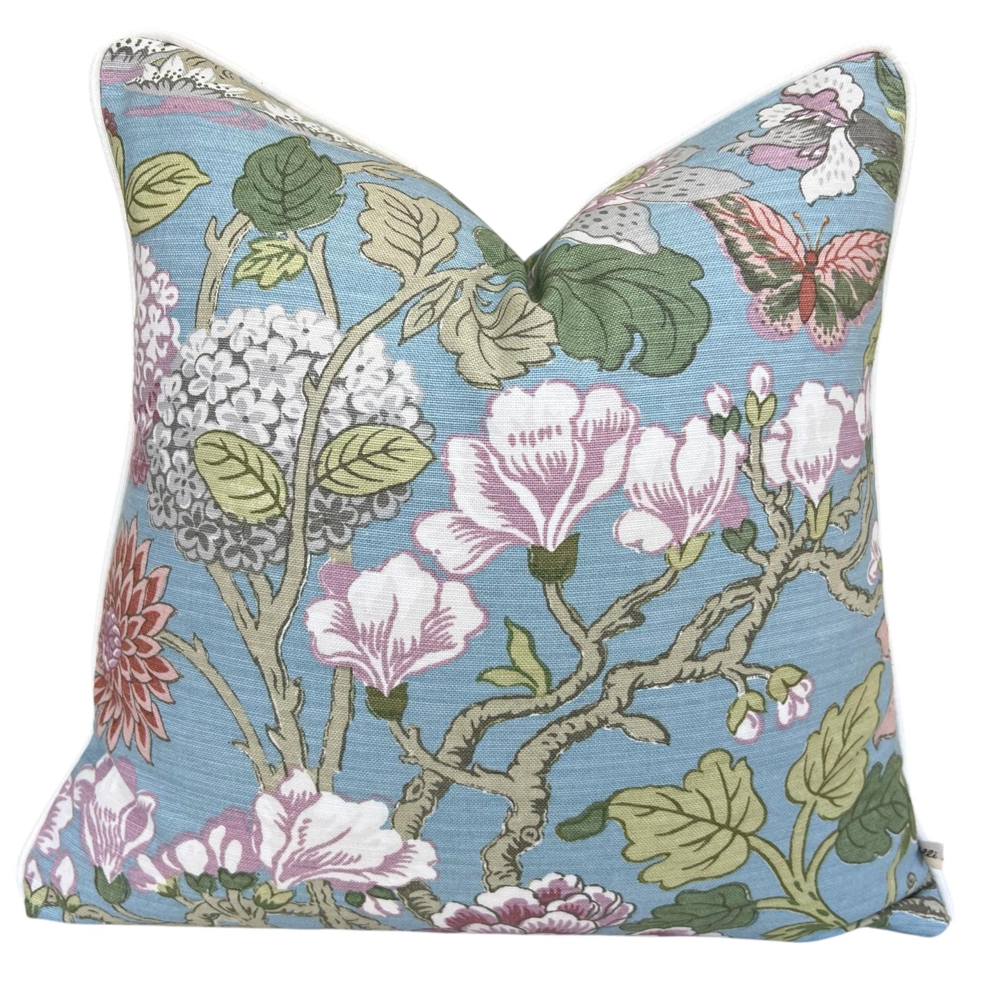 GP & Baker Magnolia Luxury Designer Lilac Blue Green Decorative Cushion Pillow Throw Cover