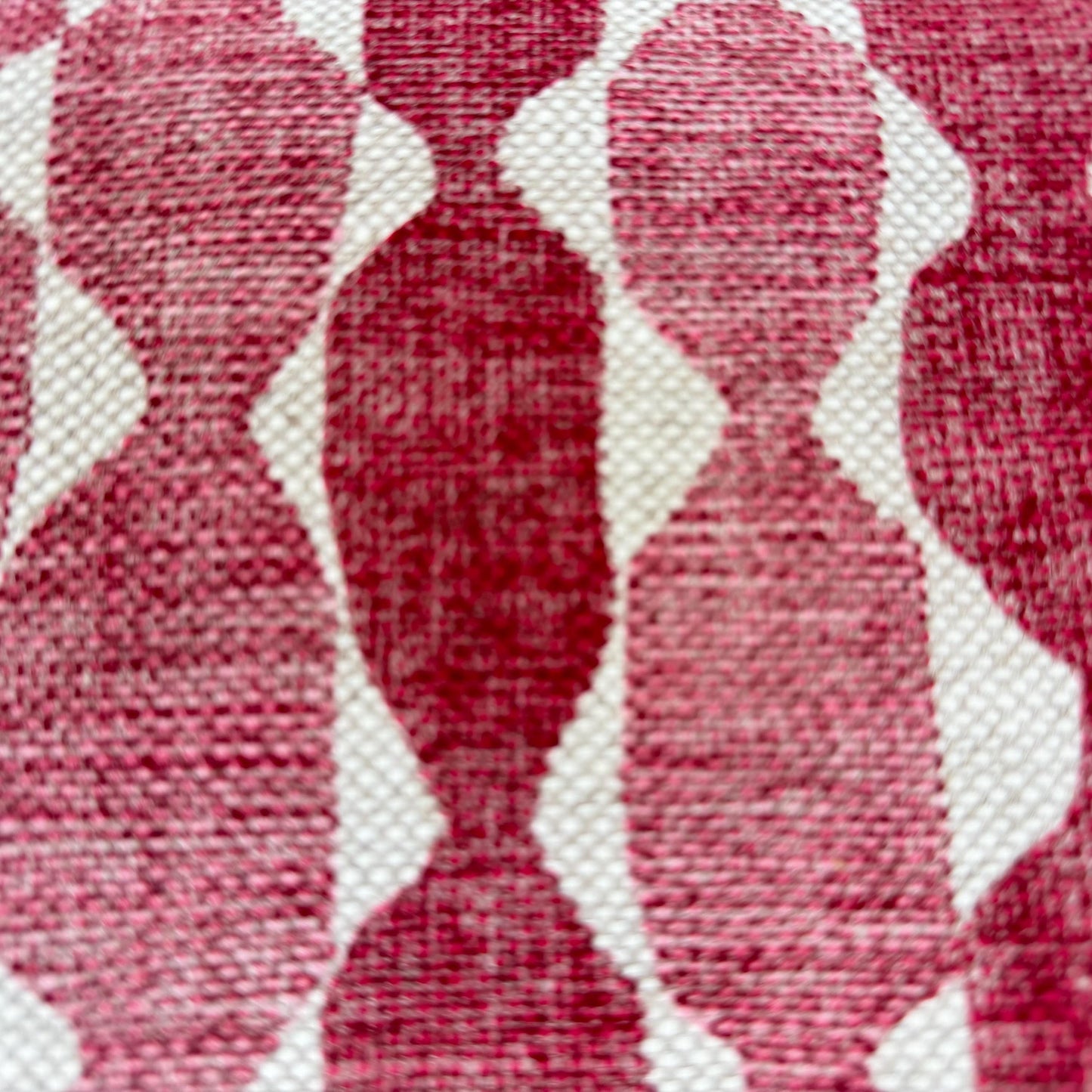 Fermoie Whittle Cushion Cover: Luxury Rich Raspberry Red Linen Throw Pillow