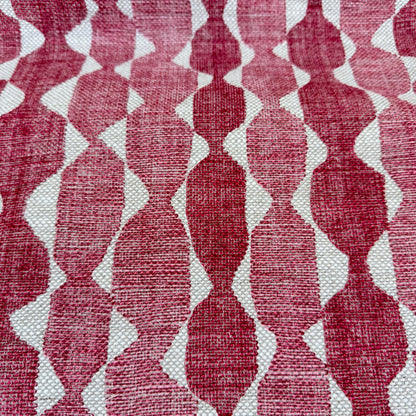 Fermoie Whittle Cushion Cover: Luxury Rich Raspberry Red Linen Throw Pillow