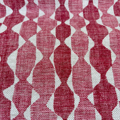 Fermoie Whittle Cushion Cover: Luxury Rich Raspberry Red Linen Throw Pillow