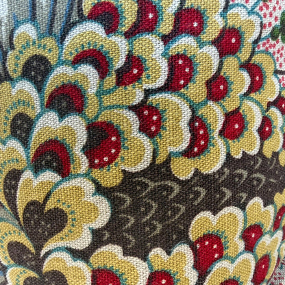 Titley and Marr Ashby Floral Red Green Cushion Pillow Cover