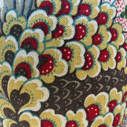 Titley and Marr Ashby Floral Red Green Cushion Pillow Cover