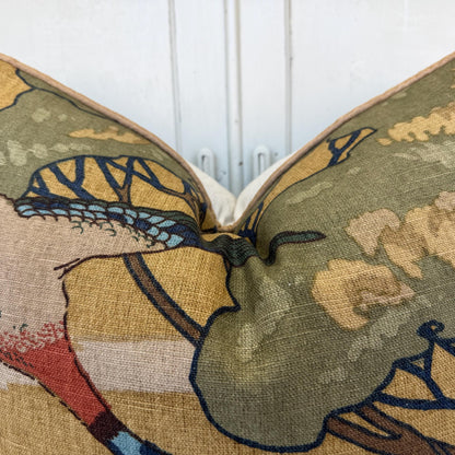 Mulberry Flying Ducks Sand Luxury Designer Decorative Cushion Pillow Cover