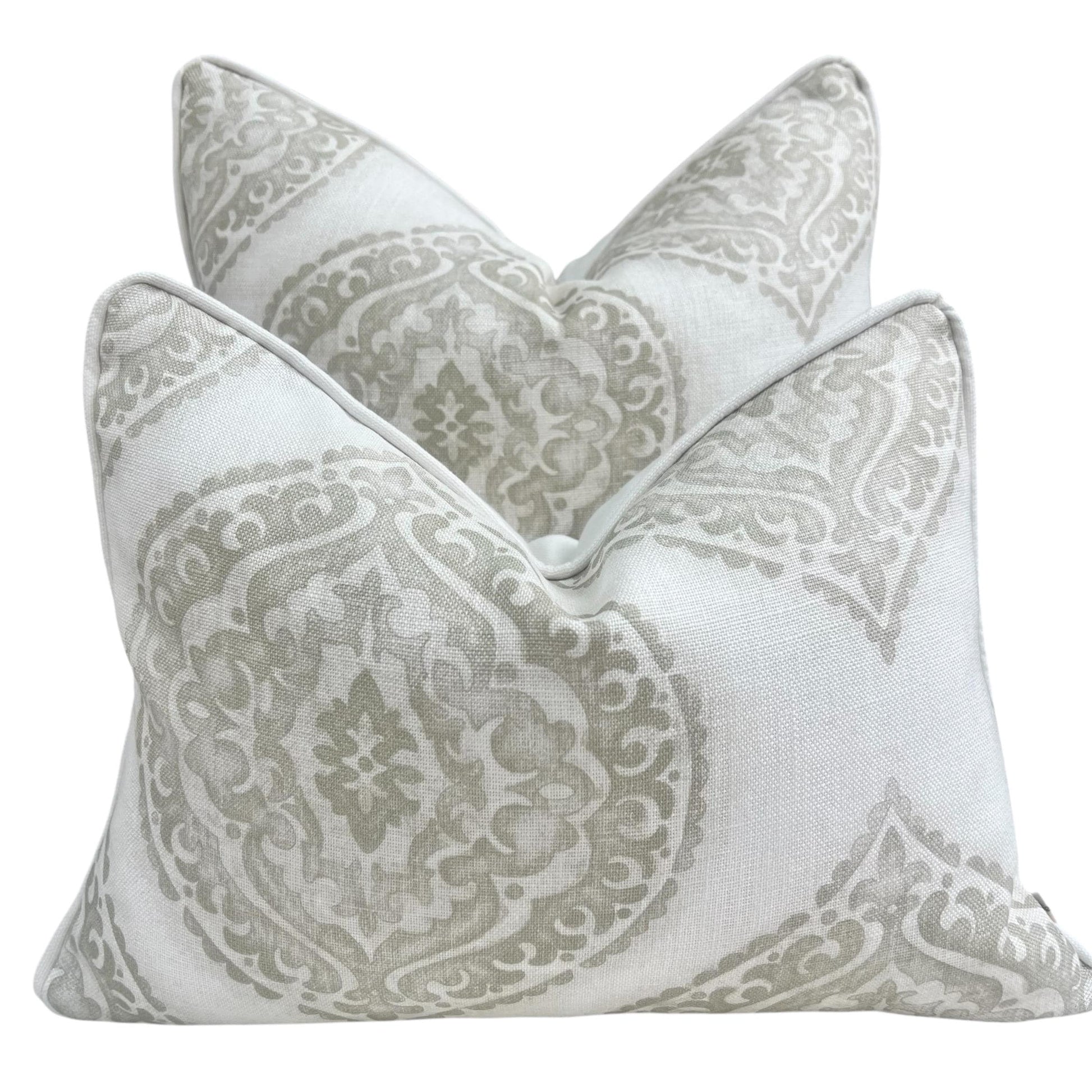 Jane Churchill Blakewater Designer Linen Beige Neutral Fabric Sofa Cushion Pillow Cover Throw