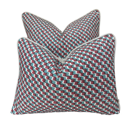 Cushions Made In Fermoie Ruffle Green Pink Cotton Decorative Sofa Throw Pillow Cover