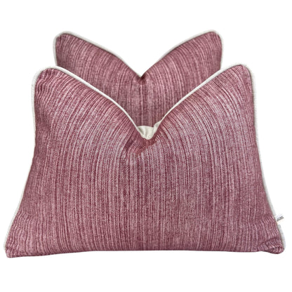 Cushions Made In Fermoie Strie Luxury Designer Decorative Burgundy Cotton Cushion Pillow Throw Cover
