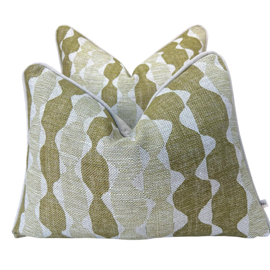 Fermoie Whittle Luxury Designer Decorative Pale Blue Linen Cushion Pillow Throw Cover