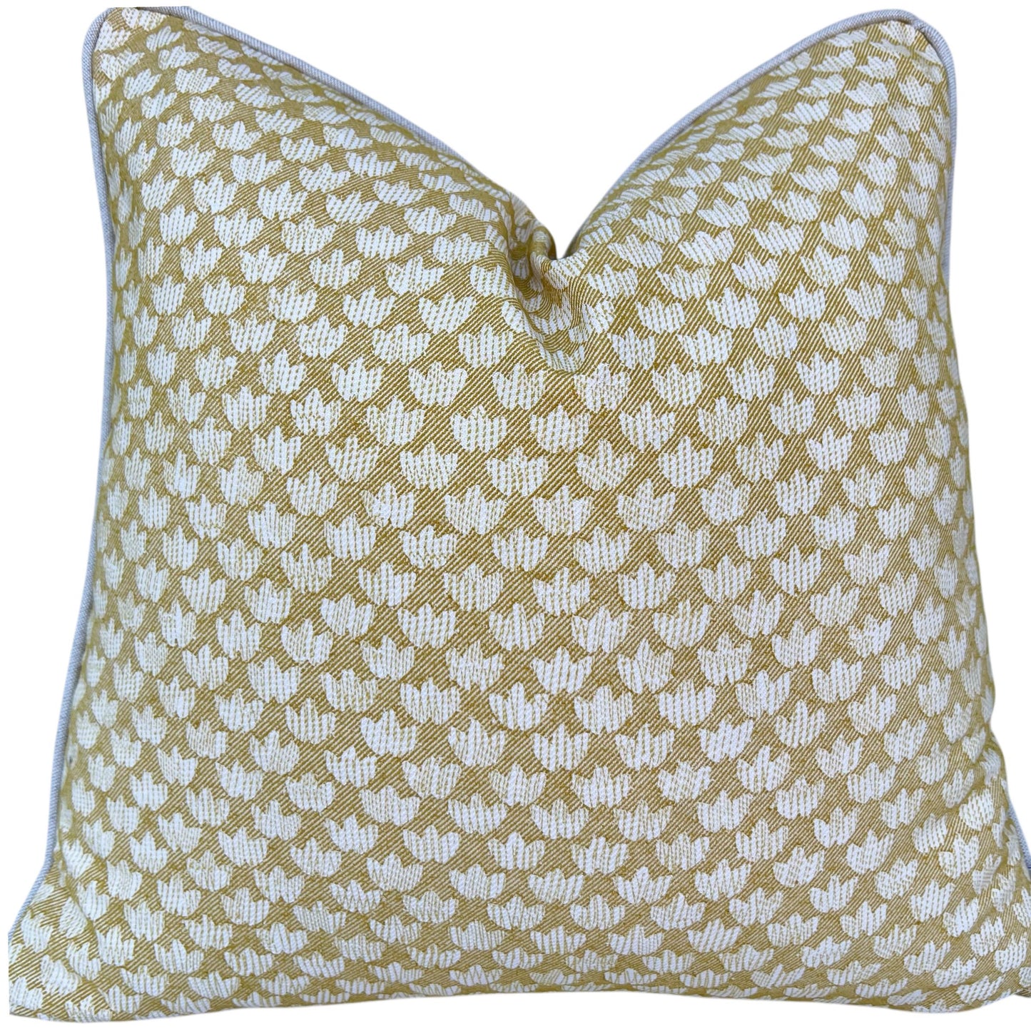 Cushions Made In Fermoie Eythorne Luxury Yellow Neutral Cotton Cushion Pillow Throw Cover