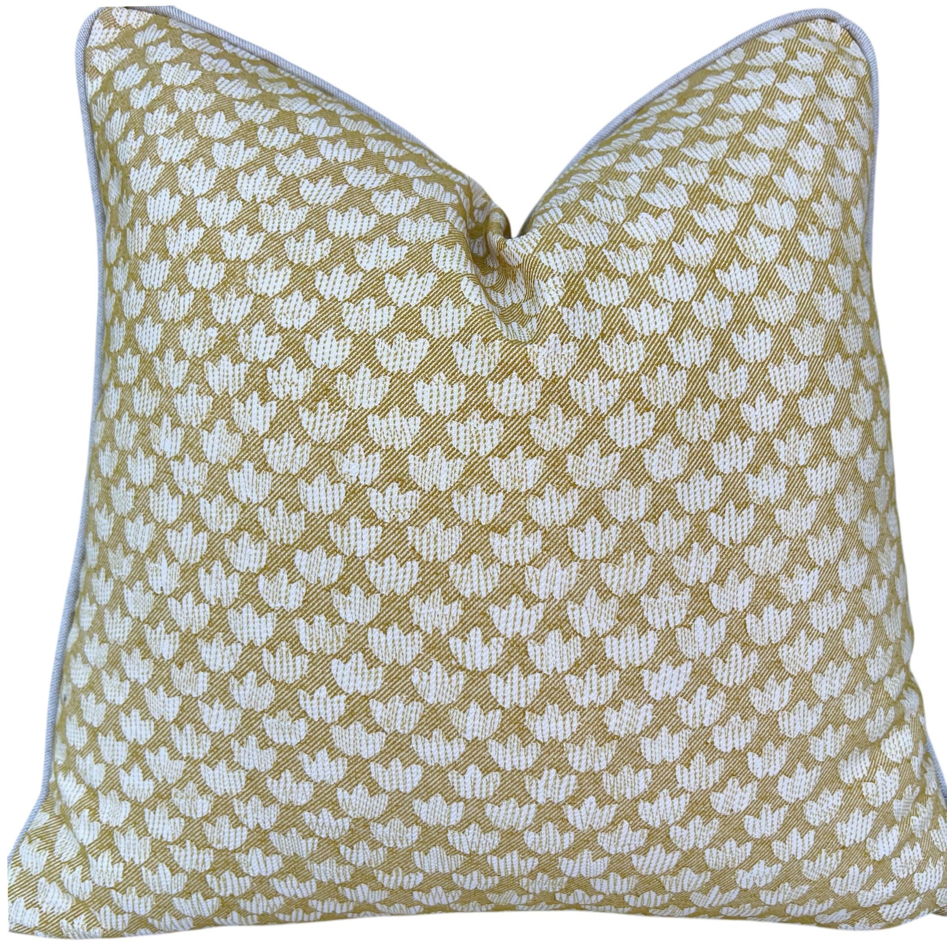 Cushions Made In Fermoie Eythorne Luxury Yellow Neutral Cotton Cushion Pillow Throw Cover