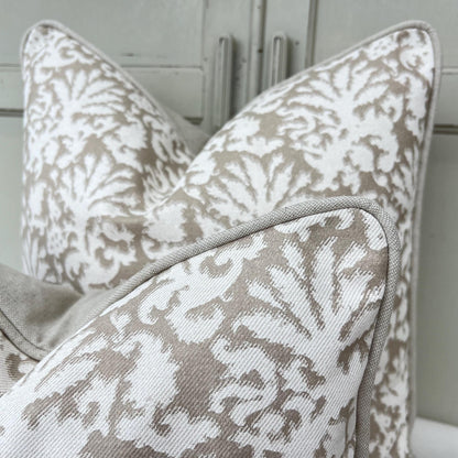 Cushions Made In Fermoie Aylsham Luxury Coral Cotton Cushion Pillow Throw Cover